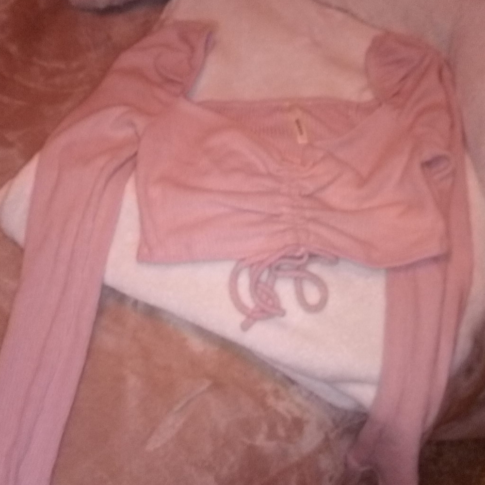 Pink crop top